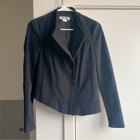 Helmut Lang Jackets & Blazers - Helmut Lang Black Moto Jacket with Asymmetric Zip & hemline size M Grunge Goth